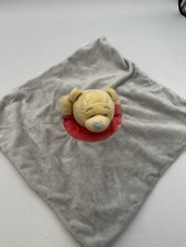 Disney Primark Grey White Winnie The Pooh Bear Baby Comforter Soother Blankie