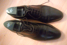 JOHN LOBB PHILLIP CAP TOE BLACKOXFORD SHOE SIZE 8.5 E