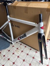 CINELLIPISTE Frame Rim Brake Black & White Aluminum Made in USA Used