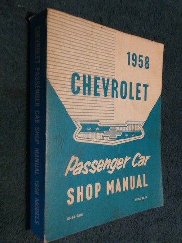 1958 chevrolet car shop - 1958, manual
