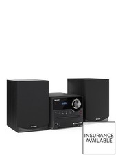 Sharp XL-B517D 45W DAB+ CD Micro Hi-Fi System, Charcoal Matt