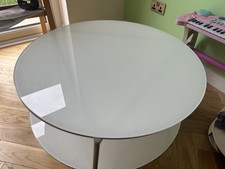 IKEA Strind White Glass Coffee