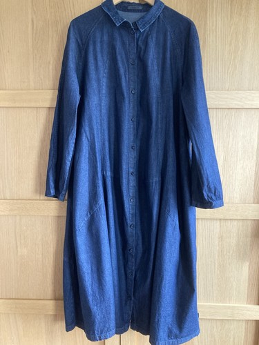 Oska indigo shirt dress - indigo,