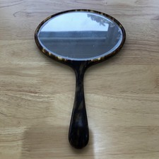 Vintage Oval Mirror Hand Held