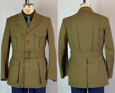 Green Men's Safari Jacket with
