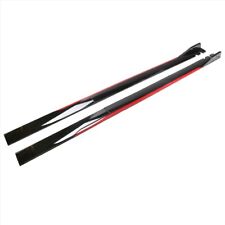 2m 78.7" Universal Side Skirt Extension Rocker Panel Splitter Lip Black Red