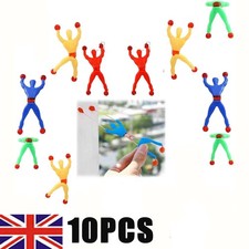 10Pcs Sticky Man Multicolored Stretchy Man Sticky Man Throw Toy Climbing Men