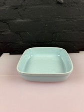 Denby Blue Linen Square Vegetable Serving Roasting Dish 9.5" 2 Available RARE