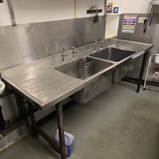 Large Double Stainless Steel