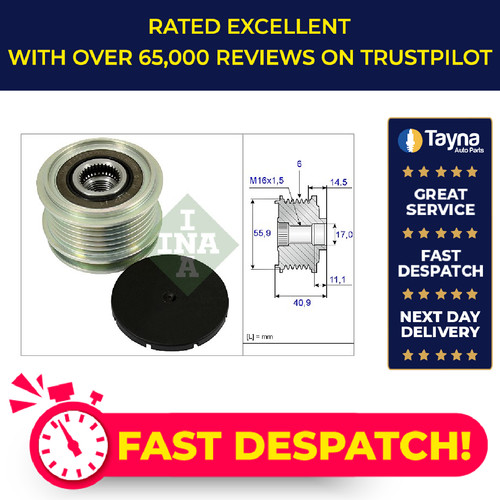 Overrunning alternator pulley - overrunning,
