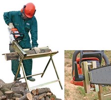 Portek Log Master Saw Horse Chainsaw Holder Sawhorse