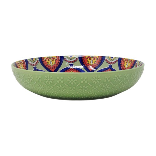 Pasta bowl 30cm green tuscany - pasta,