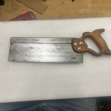 Vintage 12” 13tpi steel backed tenon saw No 14 by W Tyzack Sons & Turner