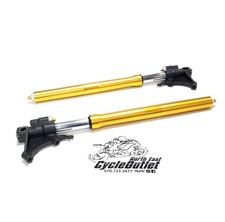 2009 08-16 YAMAHA YZF R6 OEM FRONT FORKS SHOCK SUSPENSION SET OHLINS VALVING