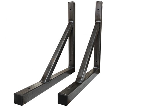 Metal reinforced shelf bracket - shelf,