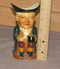 Vintage SHORTER & Son S/S Hand Painted TOBY JUG 5 1/2" England 1930's-40's -