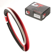 Steering Wheel Cover Ø 38X9 Cm Black Red White For DAIMLER