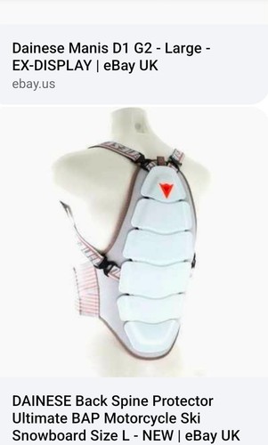Dainese manis back spine - d1, g2