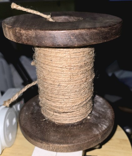 Vintage large wooden spool - vintage,