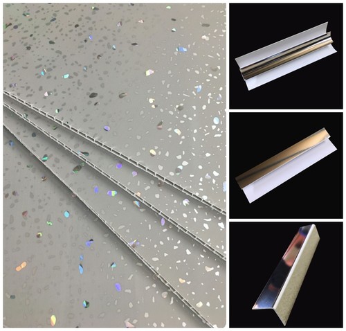Grey sparkle wall - grey,