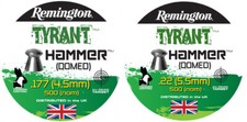 REMINGTON TYRANT HAMMER Pellets H&N Airgun Air Rifle .177 .22 QTY 50 - 500