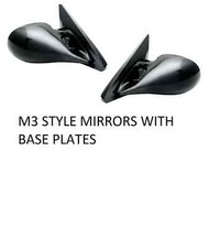 BLACK MANUAL MIRRORS FOR BMW
