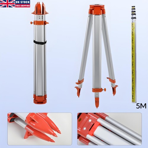 Aluminium tripod survey - tripod&5m,