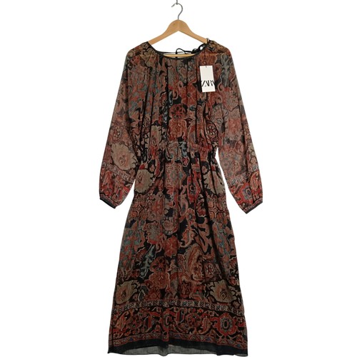 Zara floral maxi dress medium - maxi,