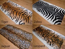 Animal Design Rugs Soft Fluffy Faux Fur Bedroom Fake Skins Print Skin Rug Mats