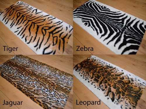Animal design rugs - soft, fluffy