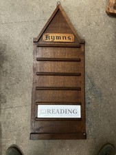Antique Church Hymn Board