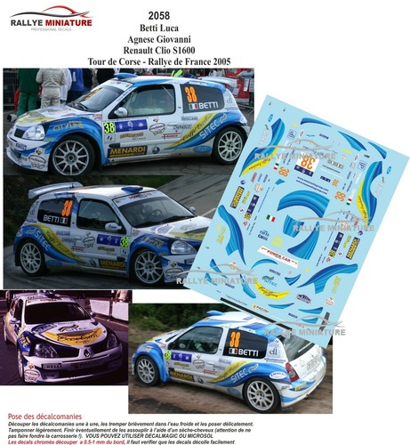 Decals ref 2058 - 2058, renault