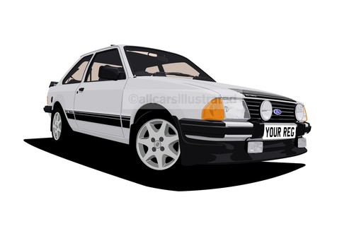 Escort rs1600i car art - rs1600i,