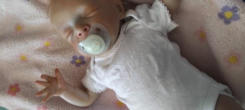Handpainted blonde reborn baby - blonde,