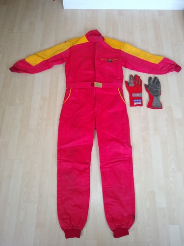 Kart racing suit and gloves - racing,