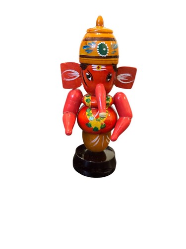Wooden ganesha statue handmade - wooden,