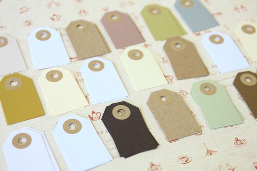 Natural luggage tags 20pc - natural,