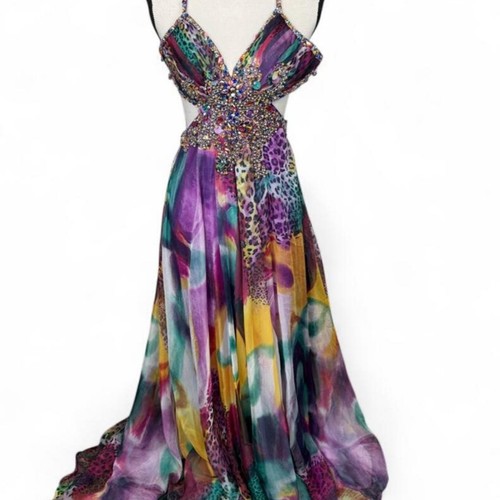 Y2k terani couture maxi dress - couture,