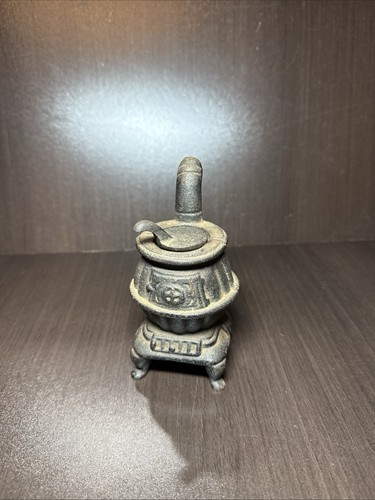 Vintage small pot belly stove - vintage,