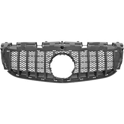 Radiator grille glossy black - glossy,