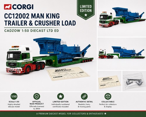 Corgi cc12002 man king trailer - corgi,