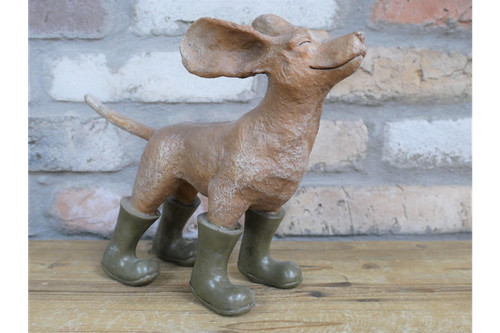 Dog statue ornament face - face, in