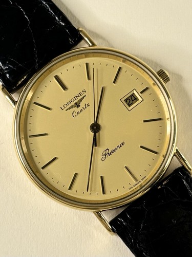 Longines presence 9ct gold - longines,