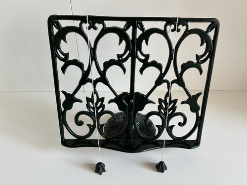 Cast iron recipe book stand - recipe,