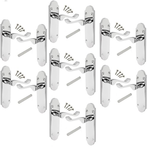 Polished chrome door handles - polished,
