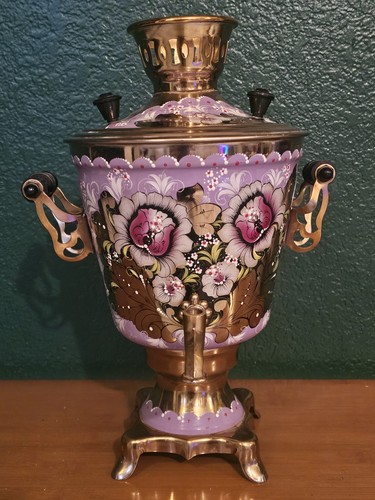 Vtg electric samovar - samovar, painted