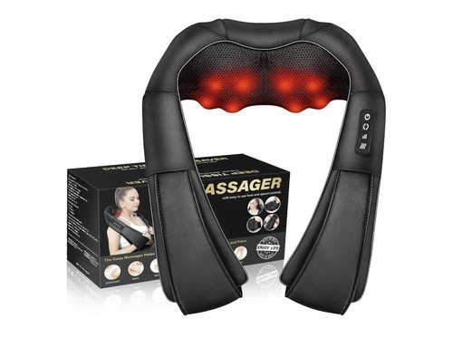 Neck back massager w - &, w/heat