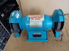 Wolf 6" bench grinder 3PH. 150mm x 20mm 32mm bore + goggles