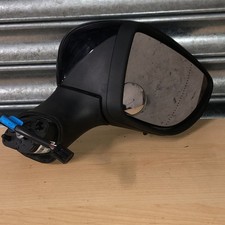 RENAULT CLIO 2014 O/S DRIVER SIDE POWER FOLDING WING MIRROR IN  BLACK 2013-2017