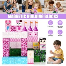 100Pcs Magnetic Building Tiles